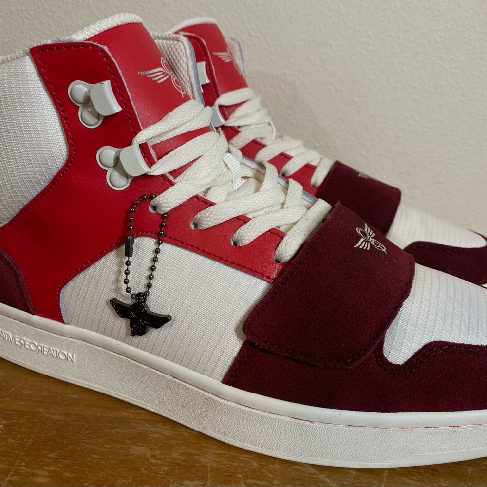 Creative Recreation Cesario High Top Sneaker Burgundy Suede Red - Size 10 - Picture 2 of 15